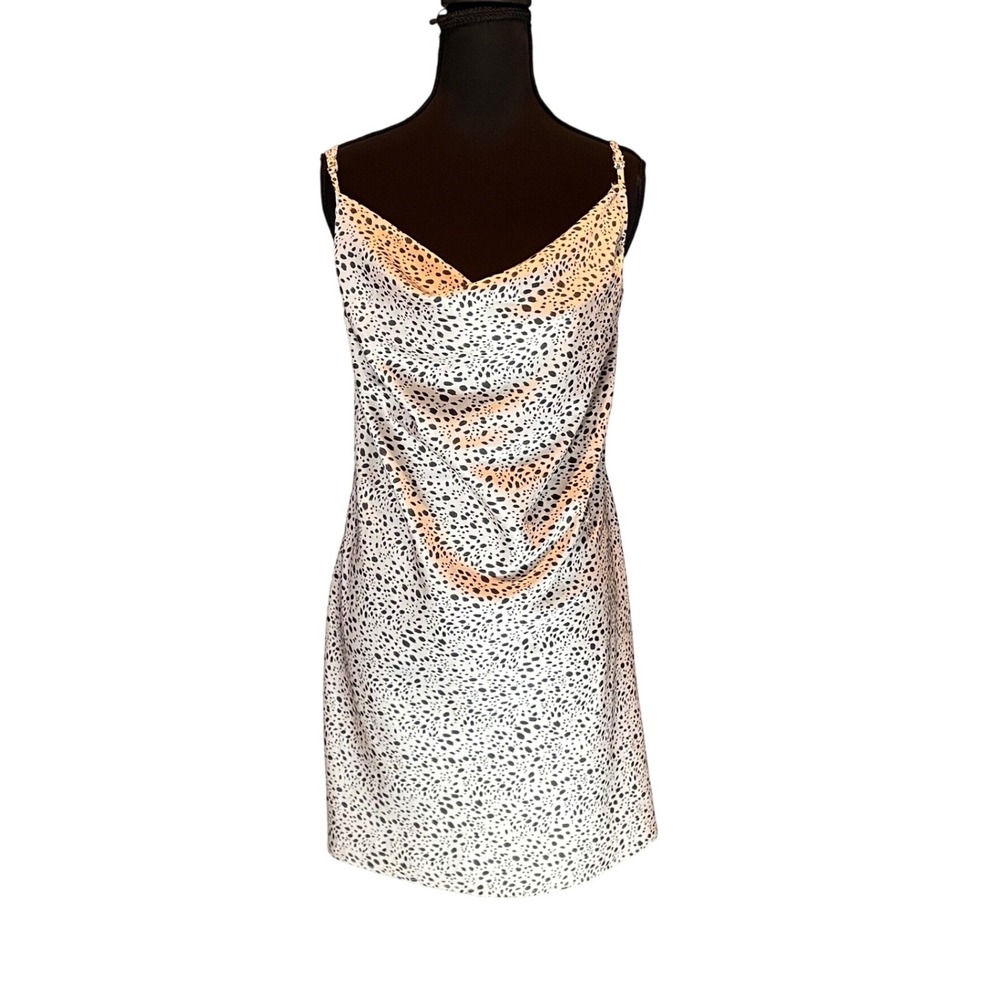 Satin Slip Mini Dress Sz XL 90s Style Glam Flirty Party Indie Sleaze Forever 21‎